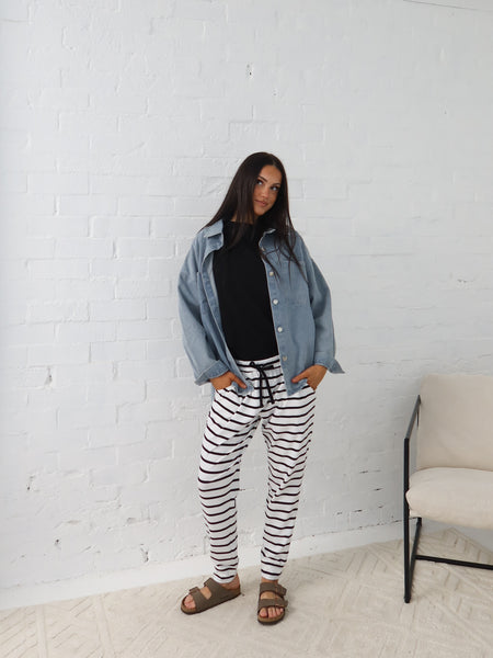 Heidi Pants - White and Black