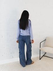 Karla Knit Top- Blue