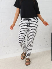 Heidi Pants - White and Black