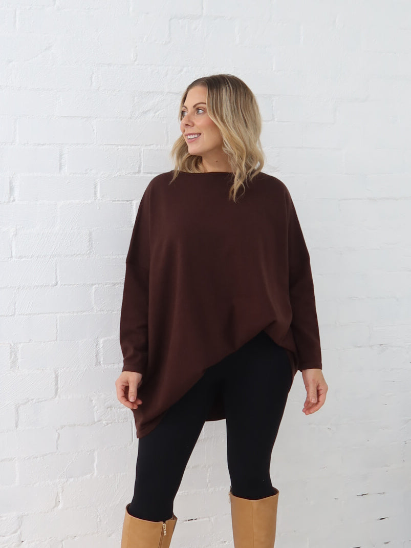 Avery Knit -Chocolate