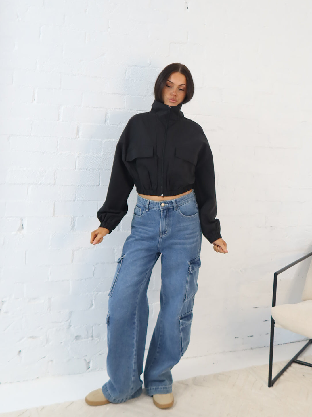Shasta Bomber Jacket- Black