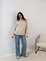 Shellie Knit - Camel Stripe