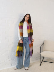 Neve Scarf - Purple/Yellow