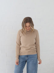 Robbie Knit Top - Mocha