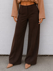 Fletcher Pintuck Pant- Chocolate