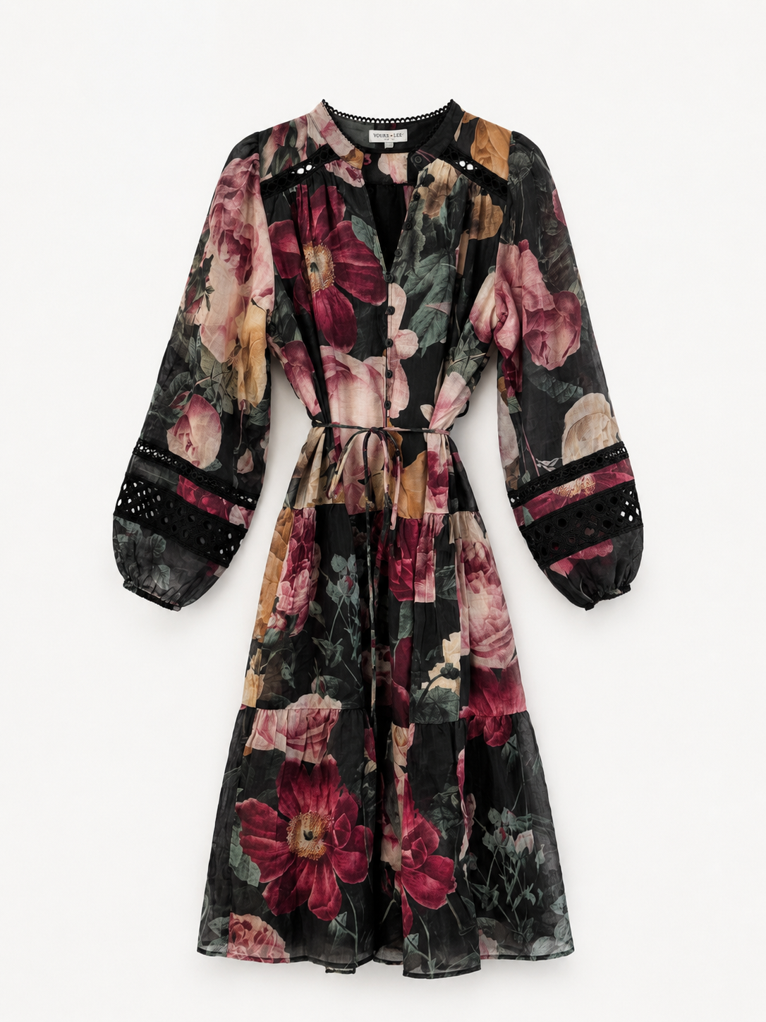 Bloom Dress- Black Floral