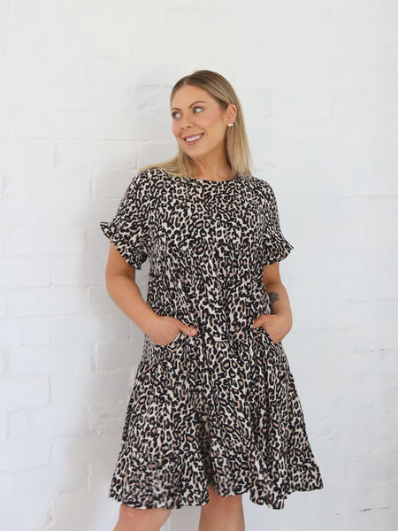 Betsy Dress - Leopard