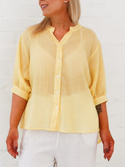 Mimi Blouse - Sunflower Lemon