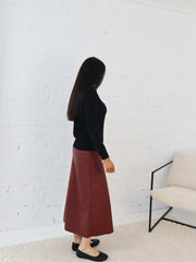 Saffy Skirt - Burgundy