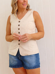 Carter Vest - Natural