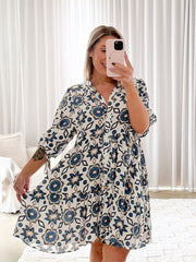 Astrid Dress- Blue