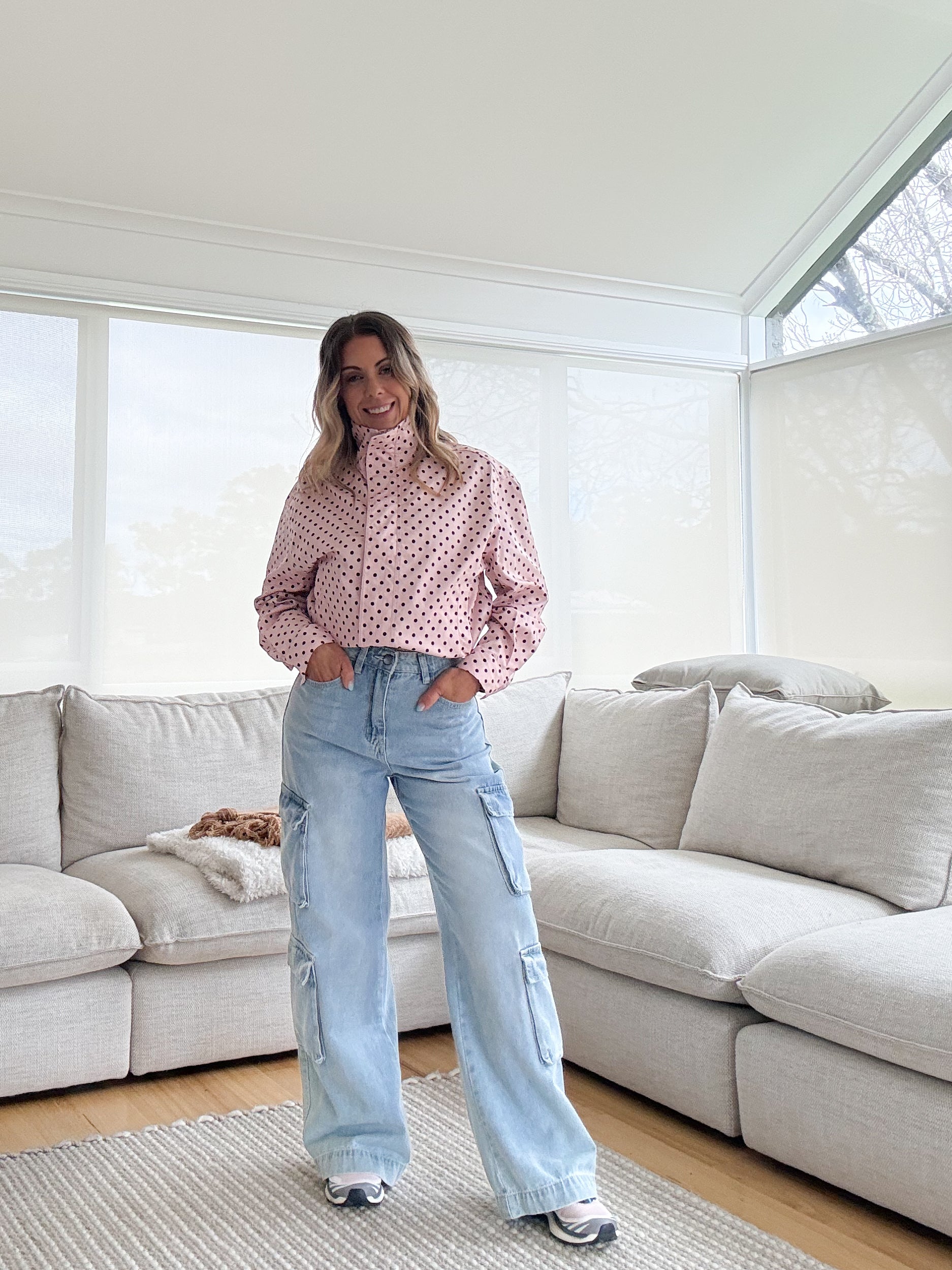 Polka Dot Jacket- Pink