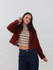 Fran Knit - Beige Stripe