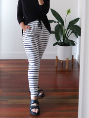 Heidi Pants - White and Black