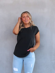 Mila Tee - Washed Black