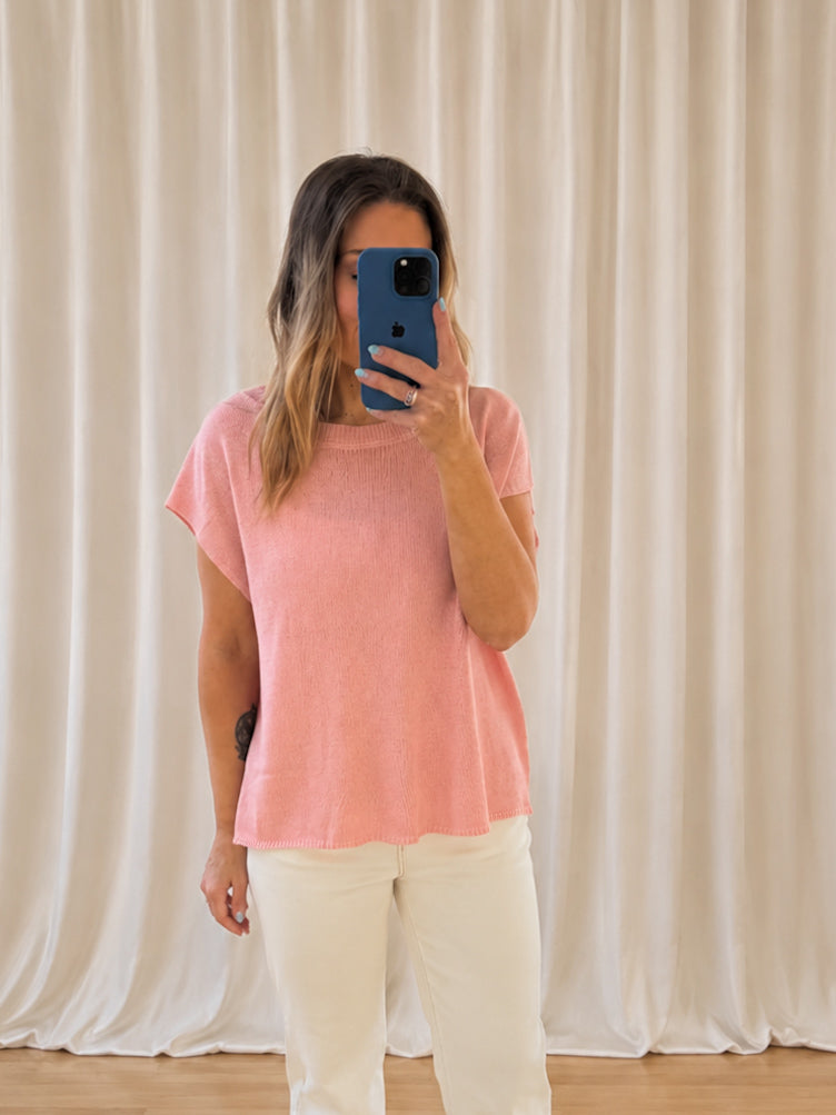 Mariah Knit Top - Pink