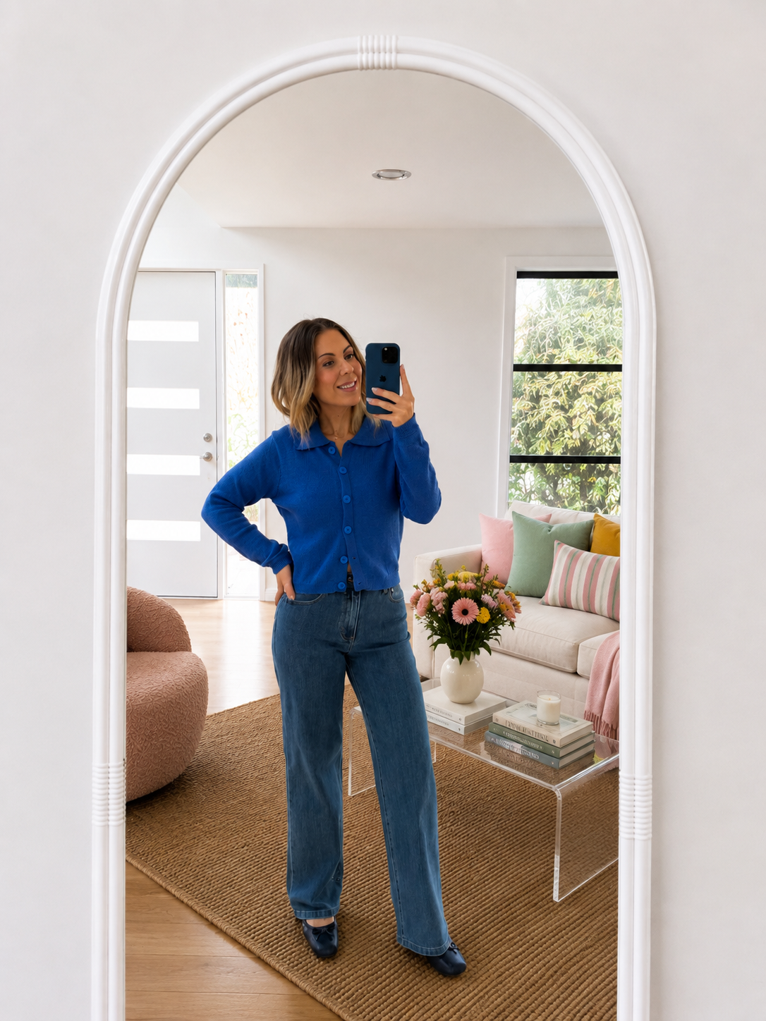 Esme Knit Top- Cobalt