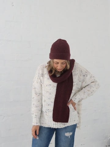 Claudia Scarf - Burgundy