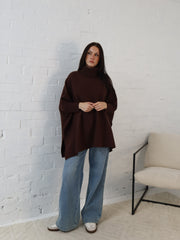 Leah Poncho- Chocolate
