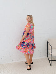 Saige Dress- Pink Floral