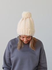 Jolie Beanie - Cream
