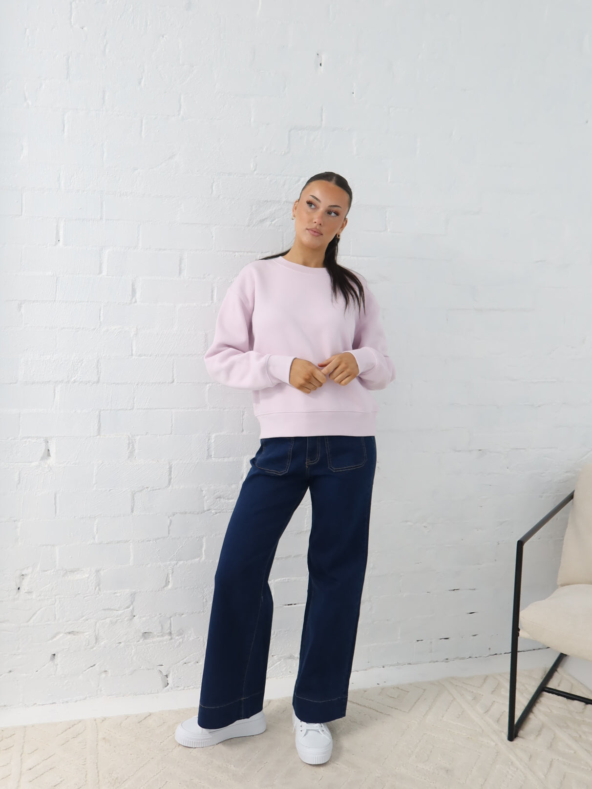 Gracie Relaxed Crew - Orchid