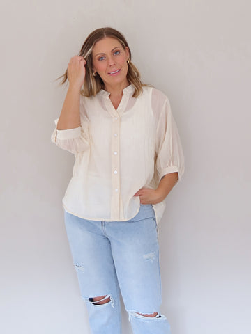 Mimi Blouse - Vanilla Nougat