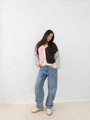 Gemma Cardigan-Multi Chocolate