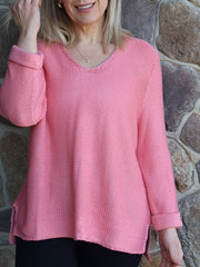 Sailah Knit - Coral