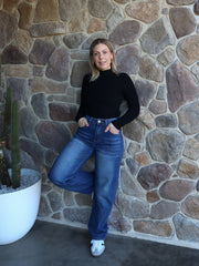 Atlas Barrel Jeans- Dark