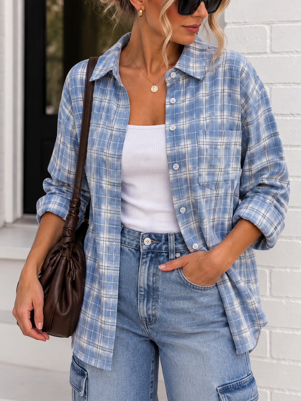 Plait Shirt- Blue