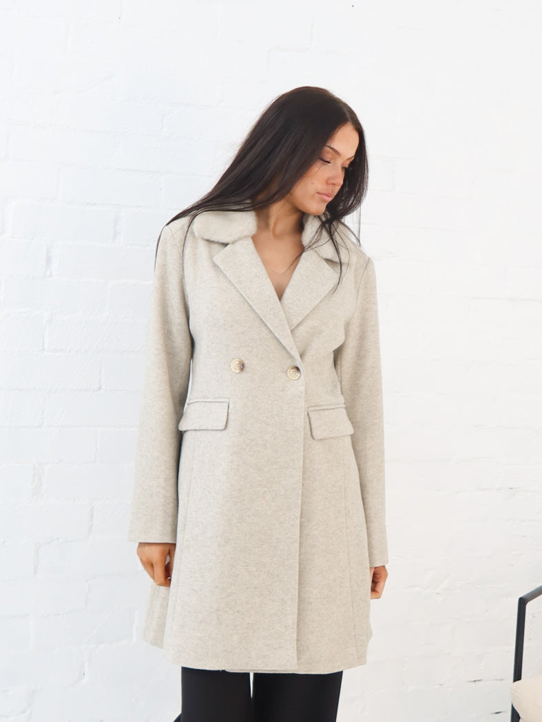 Madrid Coat- Taupe