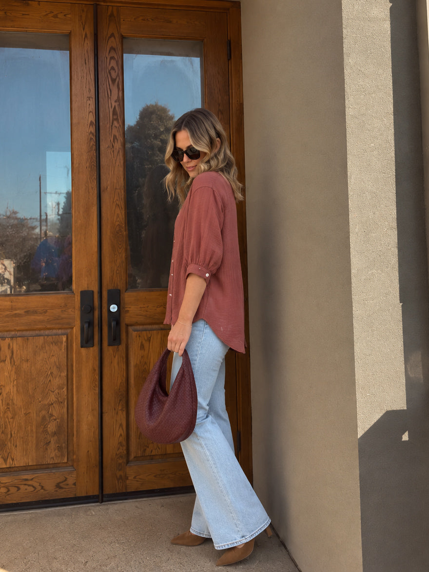 Mimi Blouse - Raisin