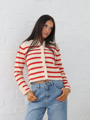 Blanca Cardigan - Red