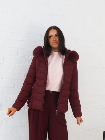 Marty Jacket- Burgundy