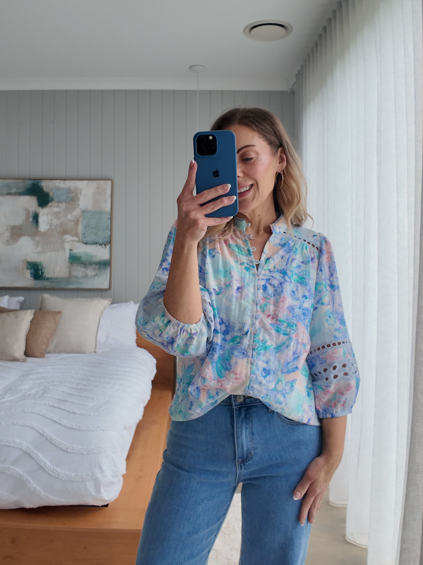 Eden Shirt- Pastel Blue