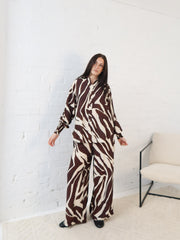 Edith Pants- Mahogany Brown