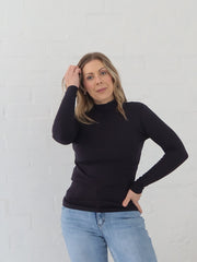 Wilder Long Sleeve Top - Navy