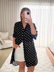 August Shirt- Polka Dot