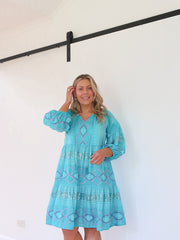 Amara Dress - Turquoise