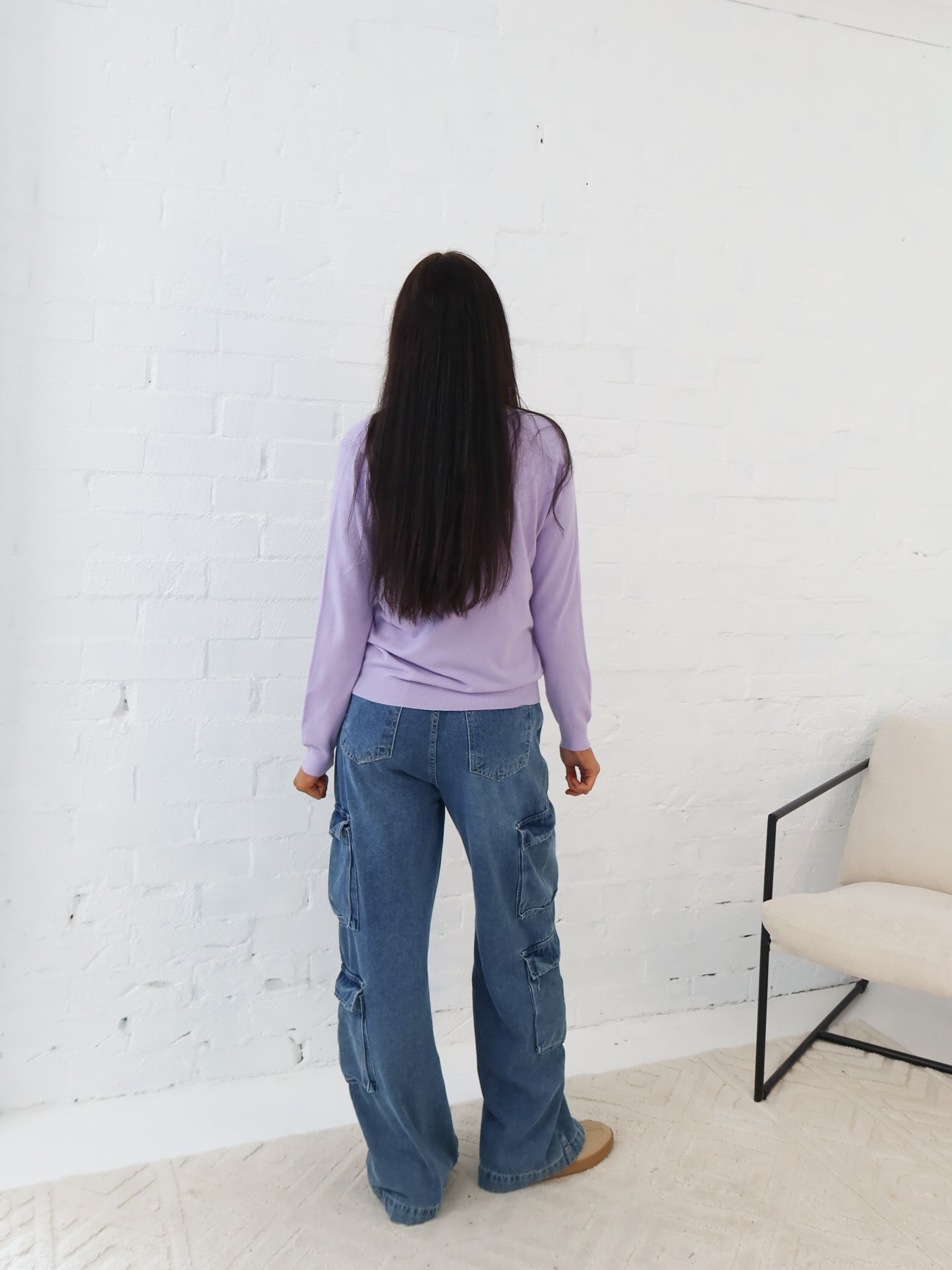 Karla Knit Top- Lilac