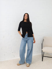 Ailani Knit Top - Black