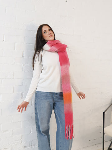Neve Scarf - Pink/Orange