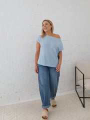 Mariah Knit Top - Blue