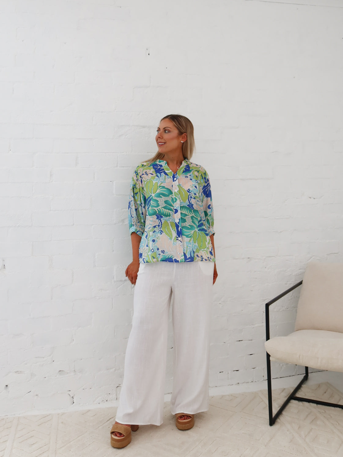 Mimi Blouse - Sea Green