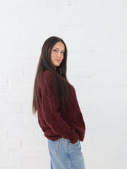 Lois Knit- Burgundy