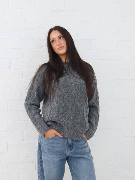 Lois Knit- Gunmetal