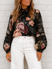 Bloom Shirt- Black Floral