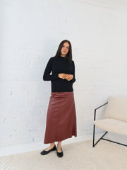 Saffy Skirt - Burgundy