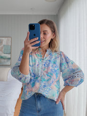 Eden Shirt- Pastel Blue